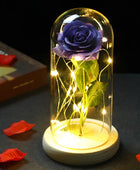 LED Enchanted Flower Galaxy Rose Eternal Beauty And The Beast Rose With Fairy 19 - IHavePaws