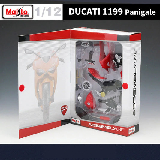 Maisto Assembly Version 1:12 Ducati 1199 Panigale Alloy Motorcycle Model Diecast Metal Toy Model Simulation Collection Kids Gift - IHavePaws