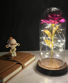 LED Enchanted Flower Galaxy Rose Eternal Beauty And The Beast Rose With Fairy 6 - IHavePaws