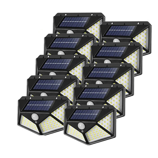 100 LED Outdoor Solar Wall Lights Waterproof with Motion Sensor 12pcs - IHavePaws