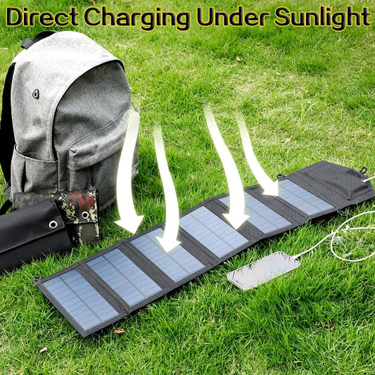 6-fold 100W Foldable solar panel portable solar panels charger USB 5V DC Full time power solar panel - IHavePaws