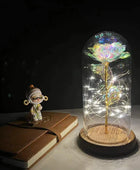 LED Enchanted Flower Galaxy Rose Eternal Beauty And The Beast Rose With Fairy 7 - IHavePaws
