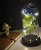 LED Enchanted Flower Galaxy Rose Eternal Beauty And The Beast Rose With Fairy 32 - IHavePaws