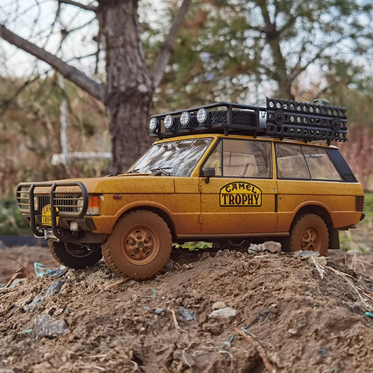 AR 1:18 1982 Range Rover Camel Cup Dirty Edition Racing car model Collection Gift 810110 Yellow - IHavePaws
