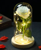 LED Enchanted Flower Galaxy Rose Eternal Beauty And The Beast Rose With Fairy 18 - IHavePaws