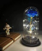 LED Enchanted Flower Galaxy Rose Eternal Beauty And The Beast Rose With Fairy 27 - IHavePaws
