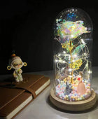 LED Enchanted Flower Galaxy Rose Eternal Beauty And The Beast Rose With Fairy 20 - IHavePaws
