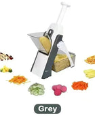 5-in-1 Manual Vegetable Cutter Grey - IHavePaws