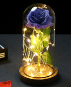 LED Enchanted Flower Galaxy Rose Eternal Beauty And The Beast Rose With Fairy 2 - IHavePaws