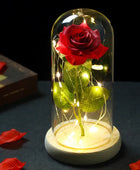 LED Enchanted Flower Galaxy Rose Eternal Beauty And The Beast Rose With Fairy 17 - IHavePaws