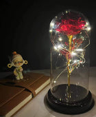 LED Enchanted Flower Galaxy Rose Eternal Beauty And The Beast Rose With Fairy 28 - IHavePaws