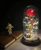 LED Enchanted Flower Galaxy Rose Eternal Beauty And The Beast Rose With Fairy 12 - IHavePaws