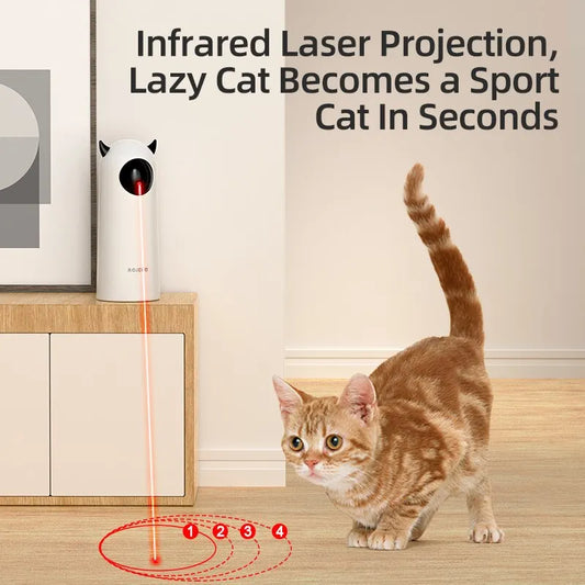 Automatic Cat Toy – Elevate Your Cat's Playtime with Interactive Teasing and LED Fun - IHavePaws