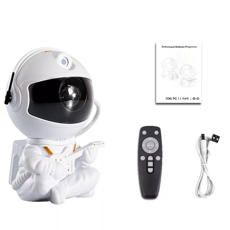 Cosmic Explorer: Astronaut Star Projector and Galaxy LED Lamp 👨‍🚀 Guitar White - IHavePaws
