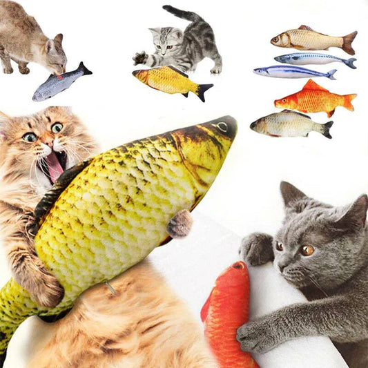 PurrPlay Plush Cat Fish Toy - A Whisker-Twitching Adventure for Your Feline Friend - IHavePaws
