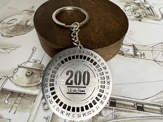 The Platinum Chip 200 Dollars - Fallout New Vegas inspired - Lucky 38 - Mr House, Chip, Fallout Keychain, Pendant, Backpack Keychain