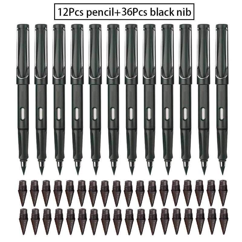 Everlasting Pencil Set 48Pcs black set - IHavePaws
