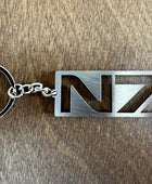 Mass Effect N7 logo - Stainless Steel Keychain