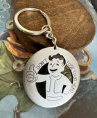 Fallout Dont Lose Your Head Stainless Steel Keychain