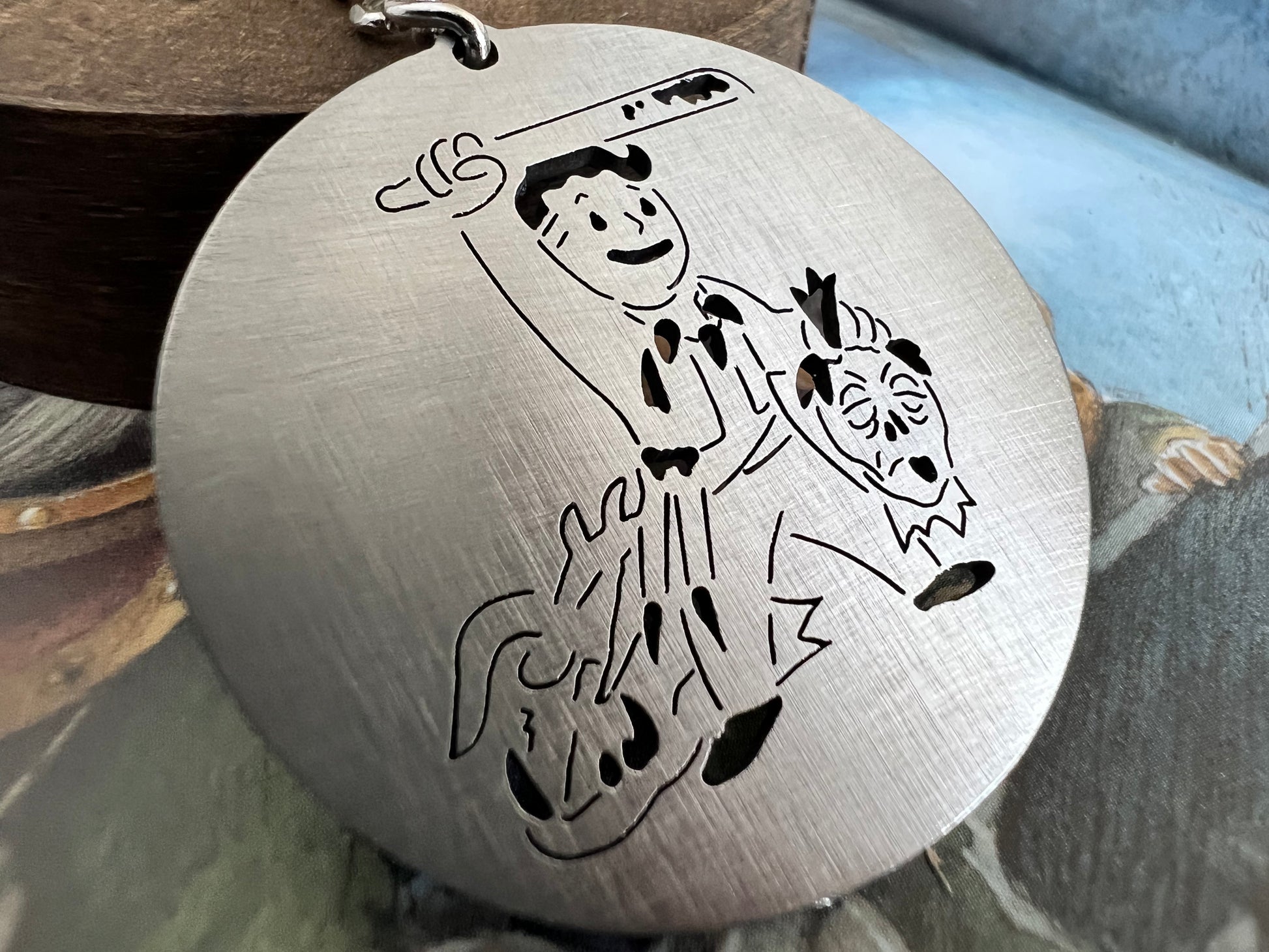 Fallout Vault Boy With Head Stainless Steel Keychain