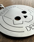 Helldivers 2 Fight For Democracy Stainless Steel Keychain