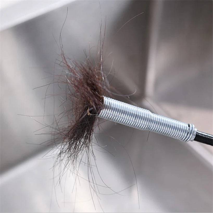 60cm Bathroom Hair Cleaner Bendable Drain Clog Dredge - IHavePaws
