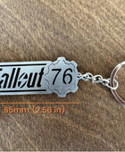 Fallout 76 Logo - Stainless Steel Keychain