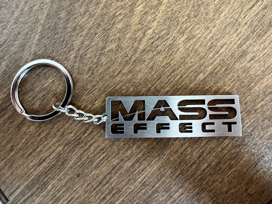 Mass Effect Logo - Stainless Steel Keychain - IHavePaws