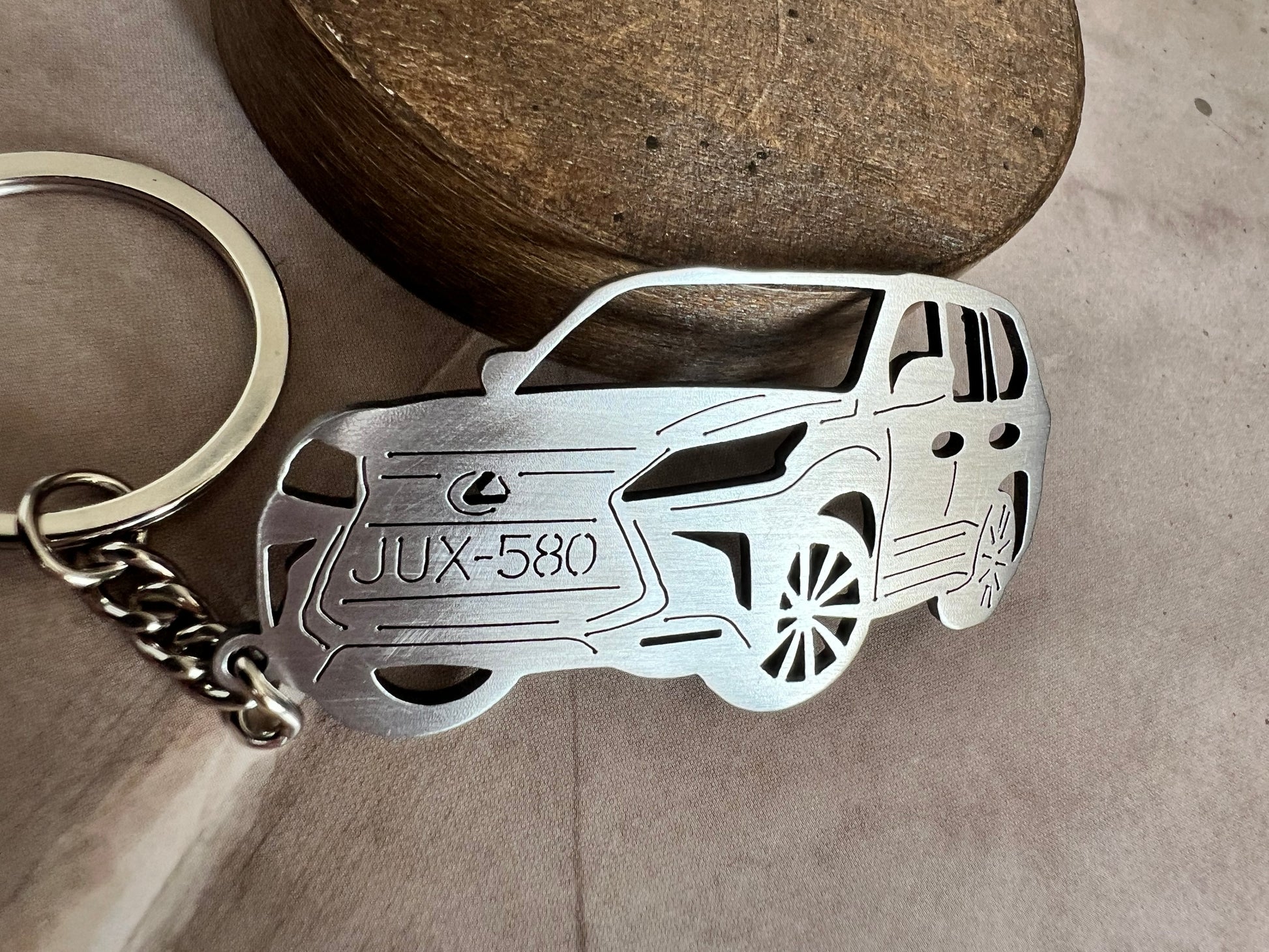 Custom 3D Keychain Your Car - Stainless Steel Keychain