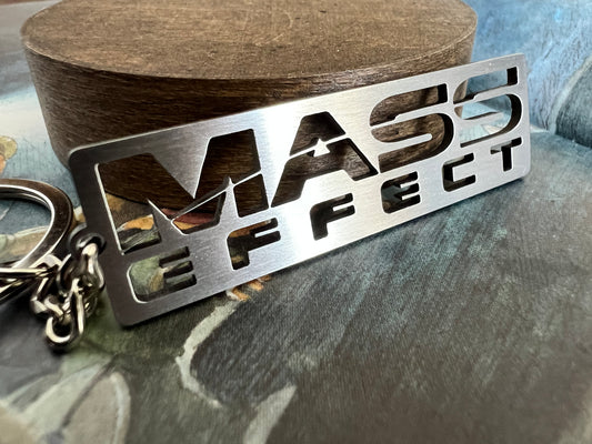 Mass Effect Logo - Stainless Steel Keychain - IHavePaws