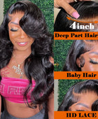 Body Wave Human Hair Lace Frontal Wig 13x4 13x6 Transparent Glueless Lace Front Wigs 6X4 Glueless Wig Ready To Wear Pre Cut Wigs