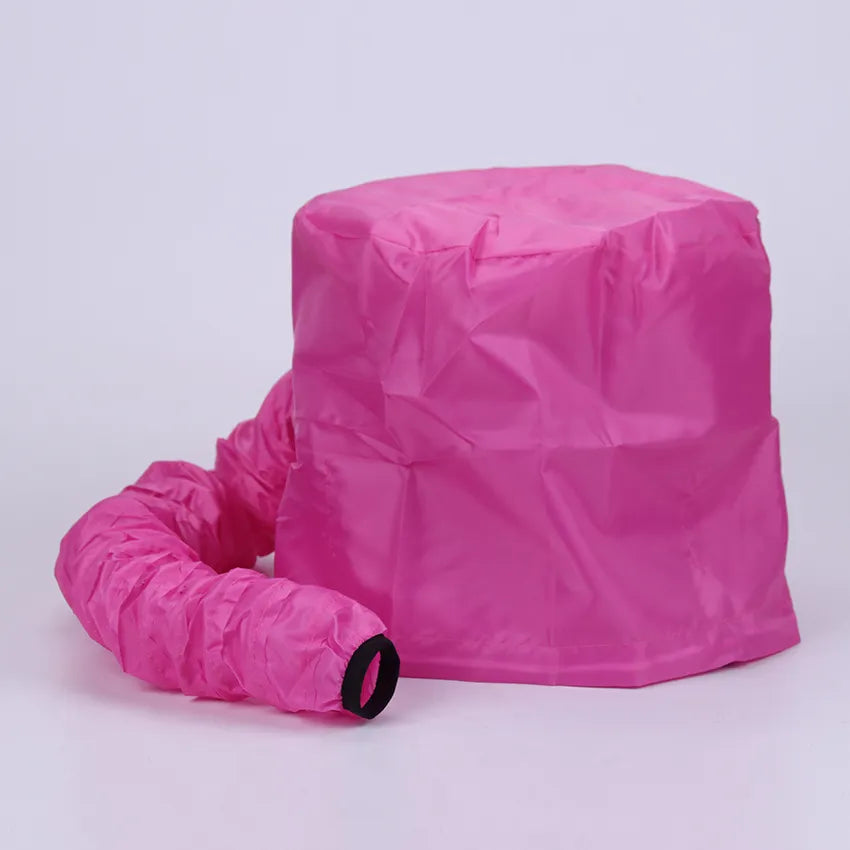 Portable Soft Hair Drying Cap Bonnet Hood Pink - IHavePaws