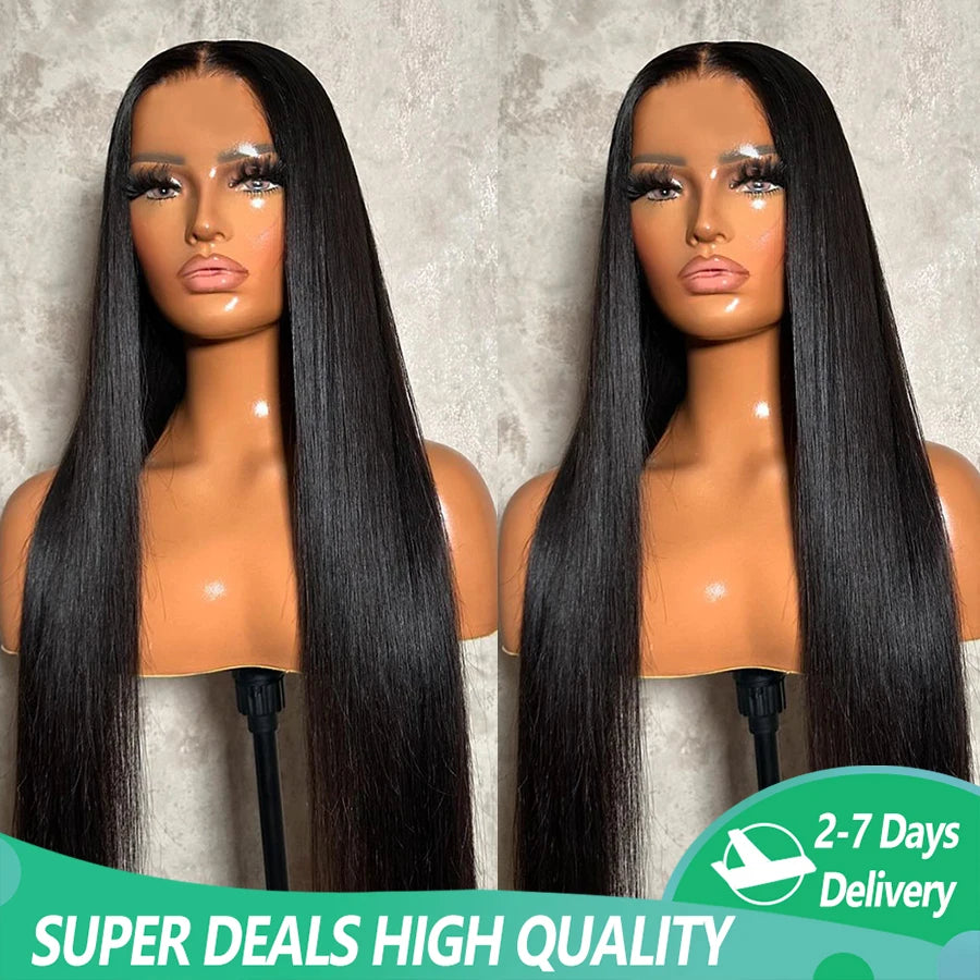 Bone Straight Transparent Lace Front Wigs Brazilian Lace Frontal Wigs Human Hair