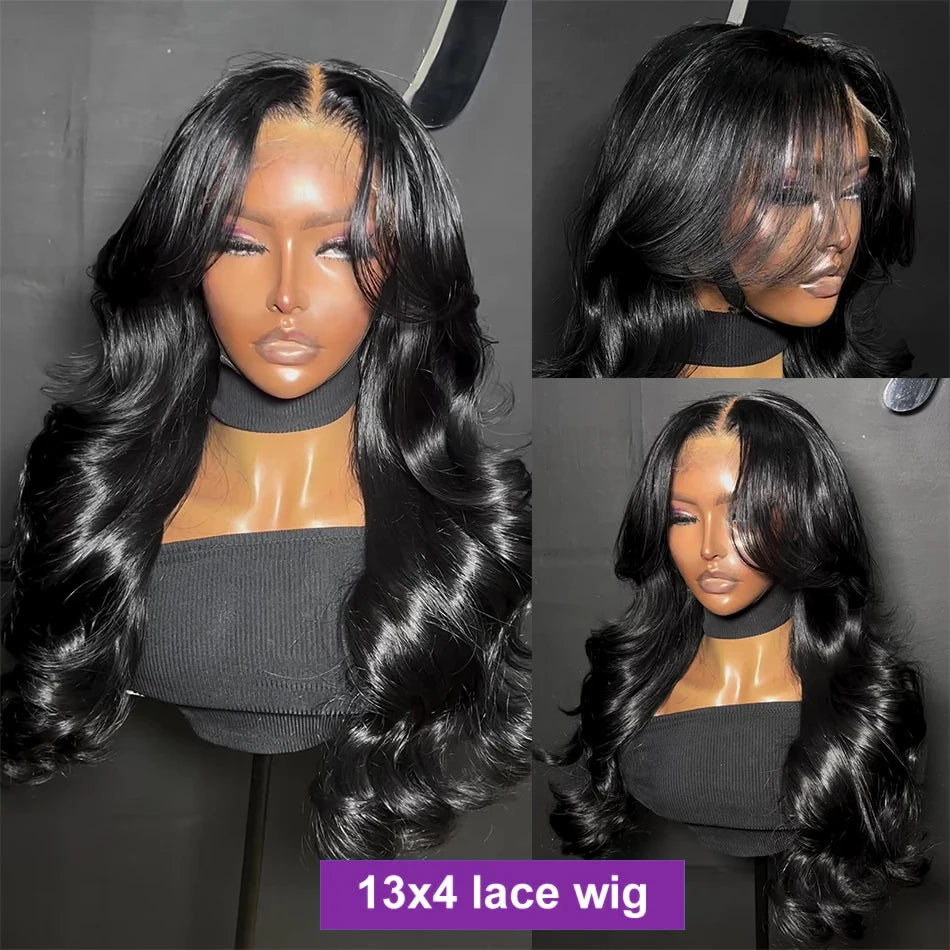 Body Wave 13x4 13x6 Lace Front Wig Human Hair Ready To Wear Lace Frontal Wig Glueless Transparent Human Hair Lace Frontal Wig