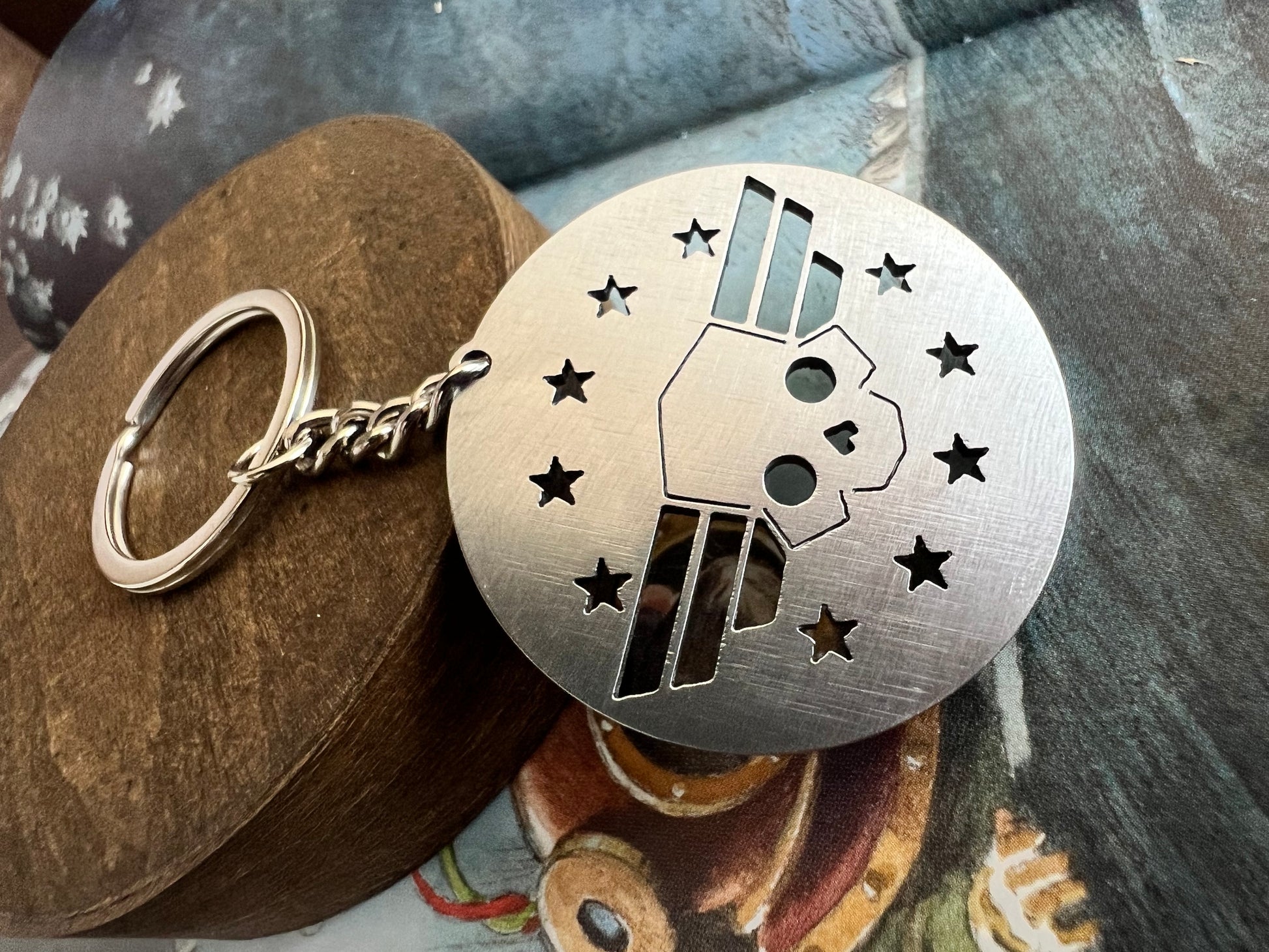 Helldivers 2 Stars - Stainless Steel Keychain
