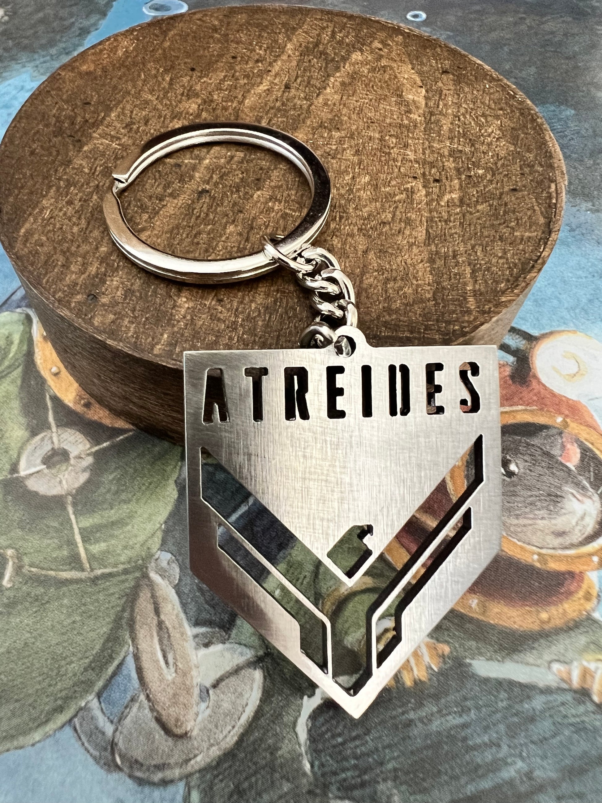 House Of Atreides Dune Stainless Steel Keychain