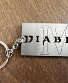 Diablo 4 Logo - Stainless Steel Keychain