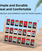Hagibis Transparent Game Card Case for Nintendo Switch 21/12 card slots Protective Shockproof Acrylic Games Storage Box Holder - IHavePaws