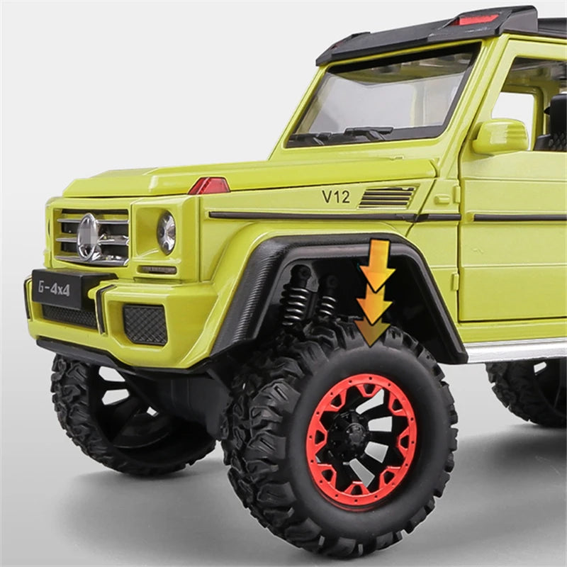 1/24 G500 G65 4*4 Tyre Alloy Car Model Diecasts Metal Toy Off-road Vehicles Car Model High Simulation Sound and Light Kids Gifts - IHavePaws