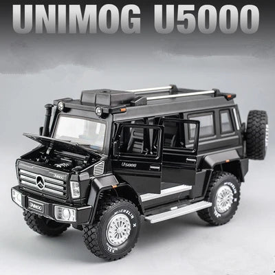 1:28 Unimog U5000 Alloy Car Model Diecast & Toy Metal Off-road Vehicle Car Model Simulation - IHavePaws