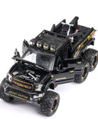 1/28 Ford Raptor F150 Alloy Car Modified Off-Road Vehicle Model Diecast & Toy Vehicles Metal Car Model Collection Kids Toys Gift Bright black - IHavePaws