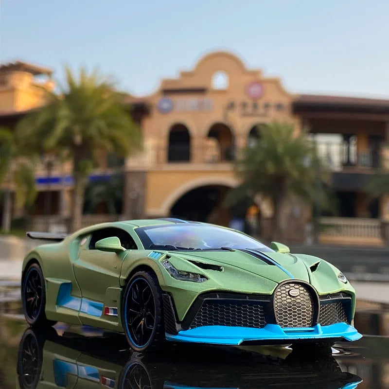 1:32 Bugatti Veyron Divo Alloy Sports Car Model Diecast Metal Toy Vehicles Car Model Simulation Sound Light Collection Kids Gift - IHavePaws