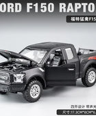 1:32 Ford Raptor F150 Modified Pickup Alloy Car Model Diecasts Metal Toy Vehicles Car Model Simulation Matte black - IHavePaws