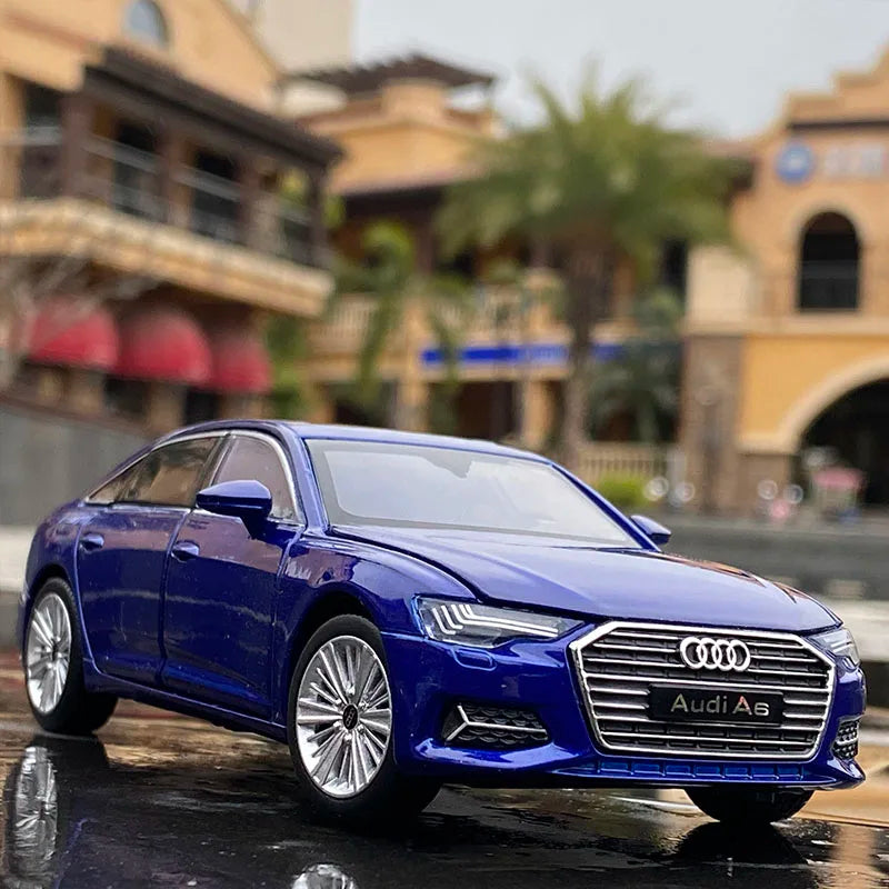 1:32 AUDI A6 Alloy Car Model Diecast & Toy Metal Vehicle Car Model Collection Sound and Light High Simulation Childrens Toy Gift - IHavePaws