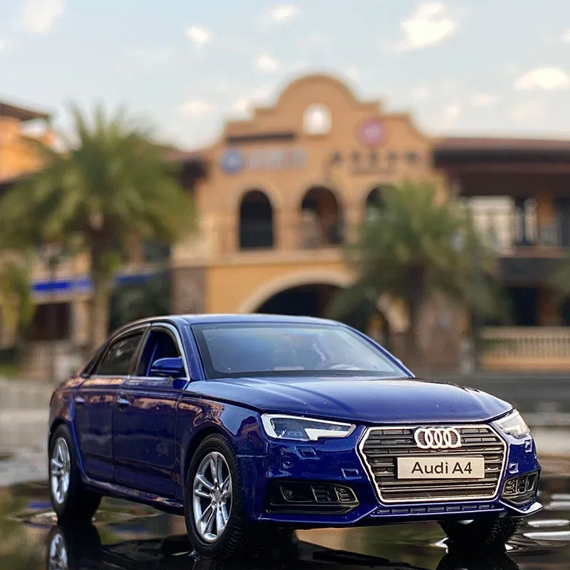 1:32 AUDI A4 Alloy Car Model Diecasts & Toy Vehicles Metal Car Model High Simulation Sound and Light Collection Childrens Gifts - IHavePaws