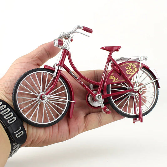 1:10 Mini Retro Fingertip Mountain Bicycle Nostalgic Model Toy Mini Bike Adult Simulation Collection Gifts Toys for children