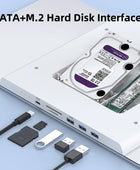 Hagibis Monitor Stand Riser USB-C Hub with Dual Hard Drive Enclosure for Mac Mini M1 iMac 2021 Macbook Pro PC Laptop Desk Holder - IHavePaws