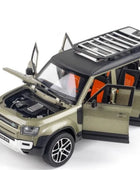 1/24 Range Rover Defender SUV Alloy Car Model Diecast & Toy Metal Off-road Vehicle Car Model Simulation Collection Kids Toy Gift Green - IHavePaws