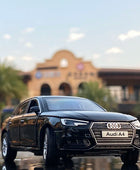 1:32 AUDI A4 Alloy Car Model Diecasts & Toy Vehicles Metal Car Model High Simulation Sound and Light Collection Childrens Gifts Black - IHavePaws