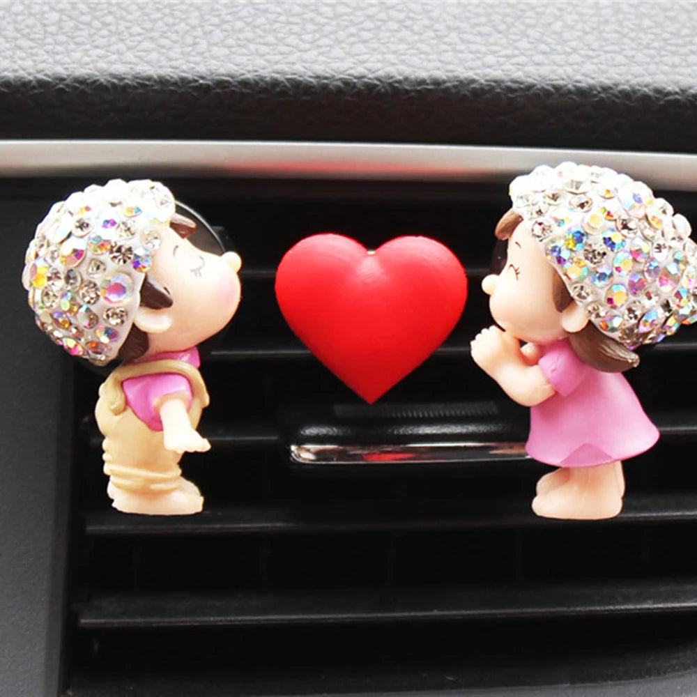 Couple Car Air Vent Freshener Perfume Clip Aromas Diffuser Decor Air Conditioning Perfume Clip Flavoring Valentine's Day Gift 3 - IHavePaws